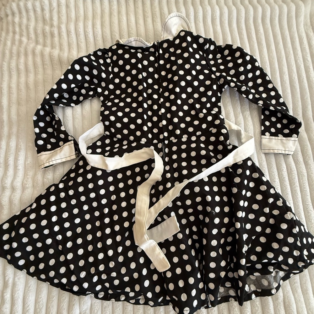 Black and White Polka Dot Dress - Picture 6 of 6